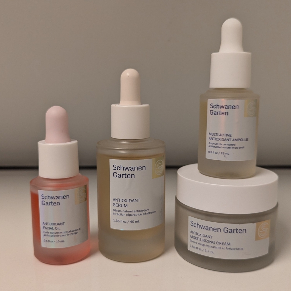 Schwanen Garten Skincare serum, oil, moisturizer bundle